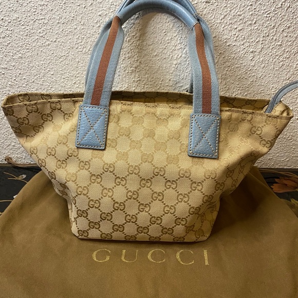 SOLD!! ✨Gucci Gg Canvas Small Tote Bag✨ - Picture 3 of 16